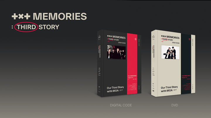 TOMORROW X TOGETHER MEMORIES : THIRD STORY DVD / DIGITAL CODE
